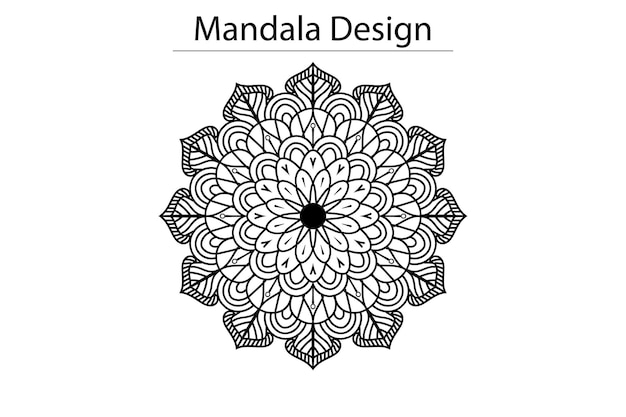 Vector luxury mandala design