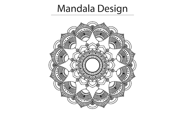 Vector luxury mandala design