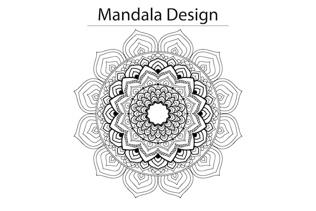 Vector luxury mandala design