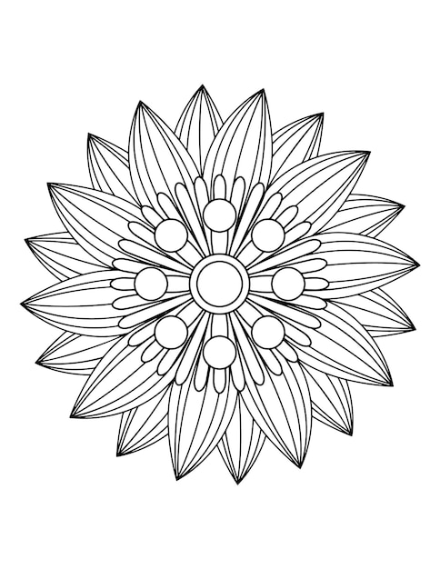 luxury mandala, floral coloring book for adults. mandala coloring pages, floral ornaments.