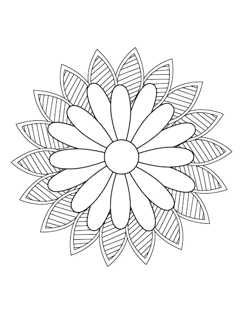 luxury mandala, floral coloring book for adults. mandala coloring pages, floral ornaments.