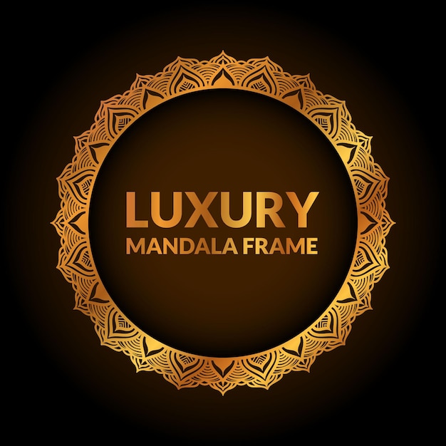 Luxury mandala frame design