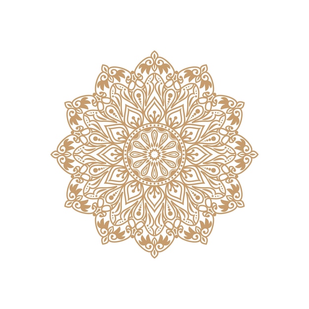 Luxury mandala Gradient golden color Vector Premium Black color Background 2022