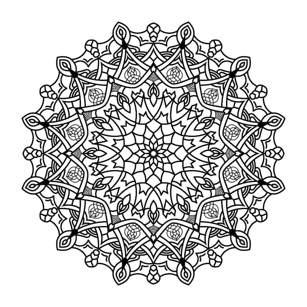 Illustrazione di mandala di lusso vettore premium