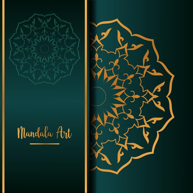 Vector luxury mandala invitation  card