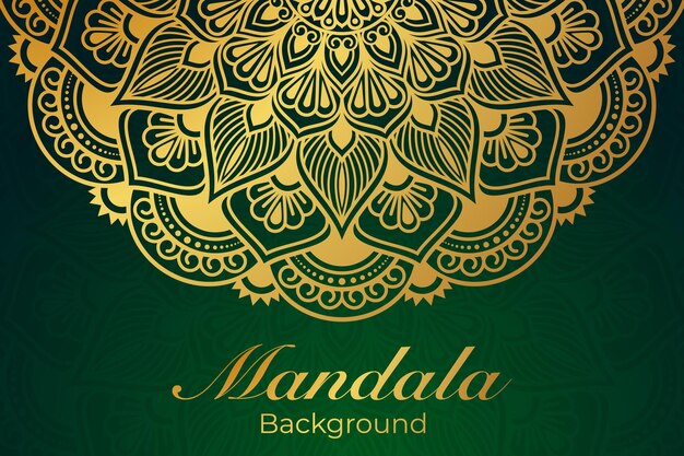 Luxury mandala invitation greeting card design circular pattern vector design