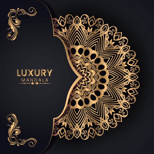 Luxury mandala islamic background Premium Vector