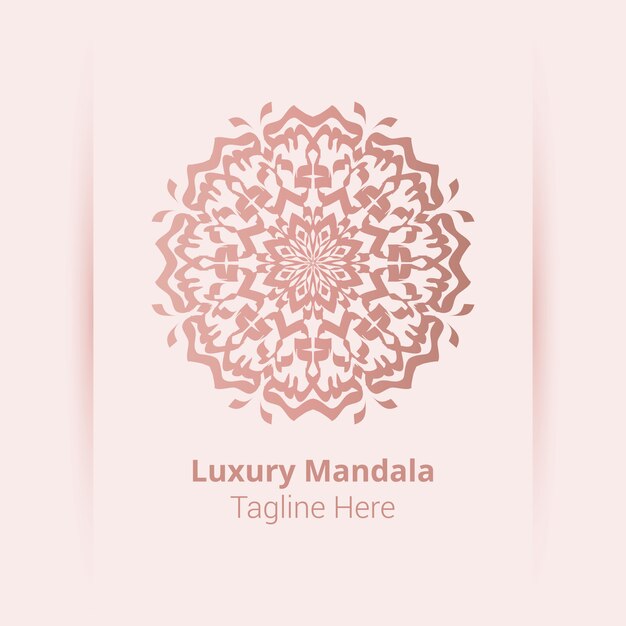 Modello di logo di lusso mandala