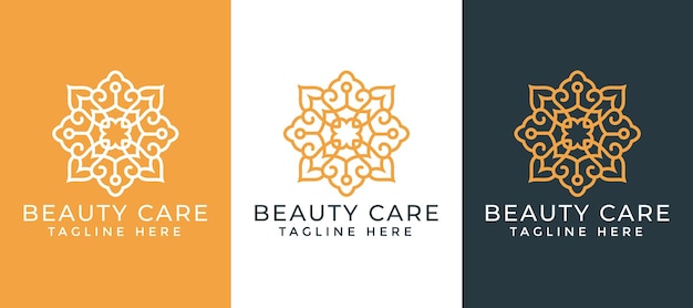 Luxury mandala ornamental logo design template  