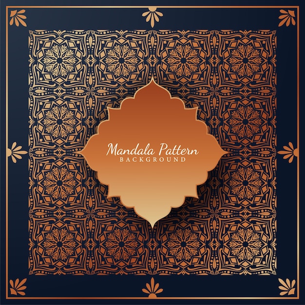 Luxury mandala Pattern background with golden arabesque ornaments arabic islamic east style