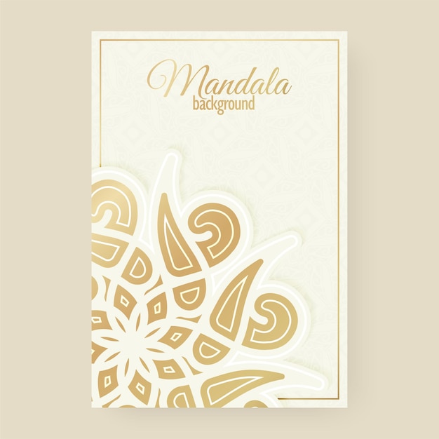 Luxury mandala style greeting card