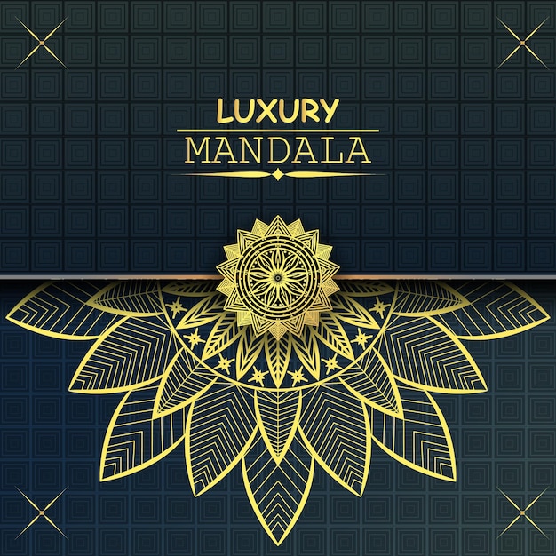 Luxury mandala template and vectors