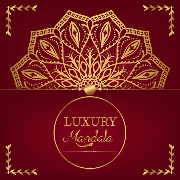 Luxury mandala template