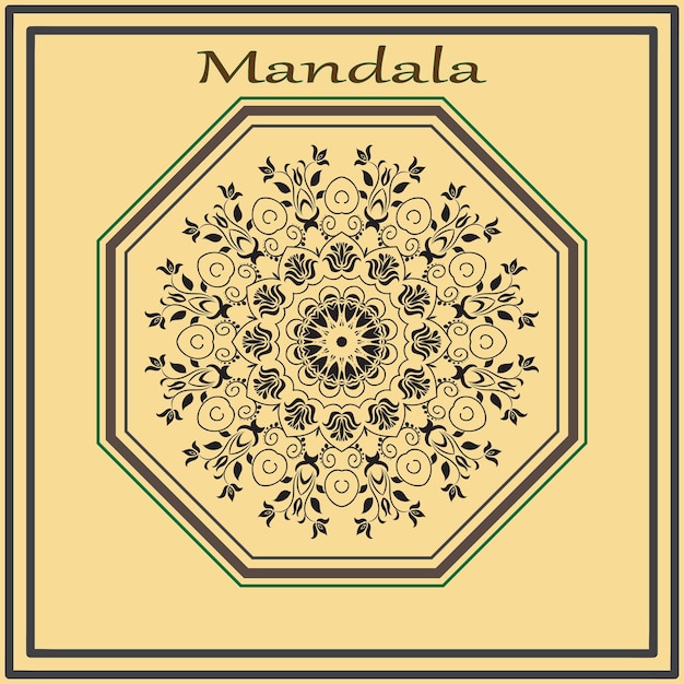 Luxury mandala vector design