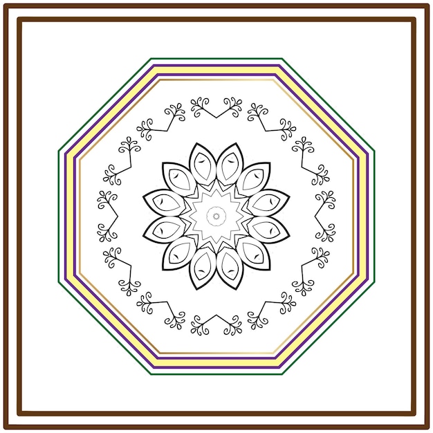 Luxury mandala vector design