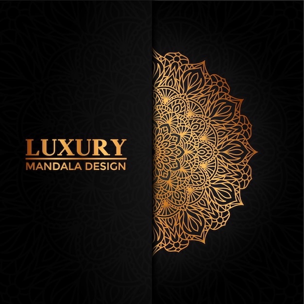 Luxury mandala vector  hand drawn circular geometric element for Henna, Mehndi, tattoo, decoration, textile, pattern, invitation background