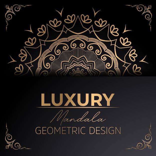 Luxury Mandala Vintage decorative elements Oriental pattern vector illustration