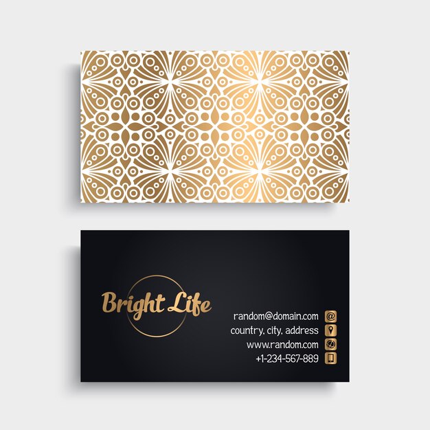 Luxury mandala visiting card