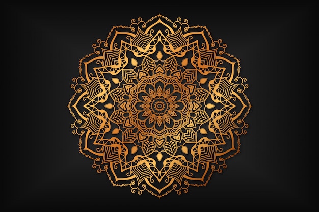 Vettore sfondo di lusso mandala wallpaper