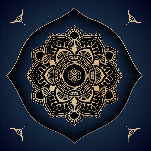 Vector luxury mandala for wedding invitation