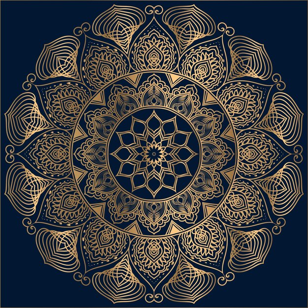 Luxury mandala with abstract background decorative mandala design for cover card