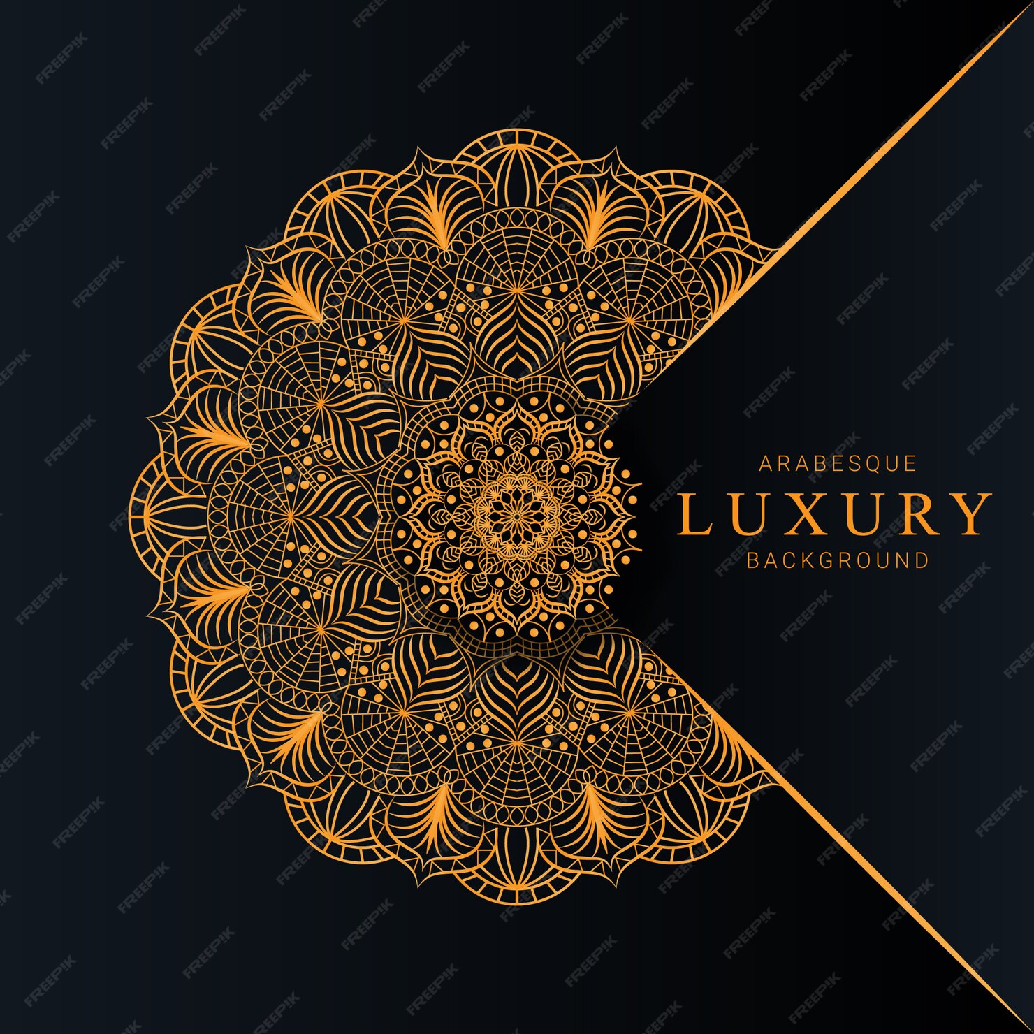 Premium Vector | Luxury mandala with golden arabesque pattern arabic ...