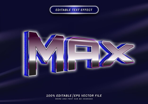 Luxury max text effect editable font effect