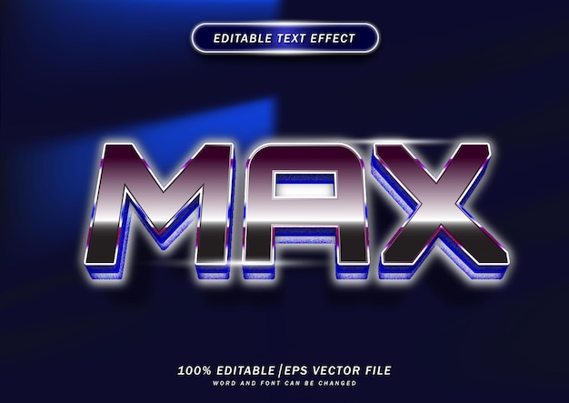 Luxury max text effect editable font effect