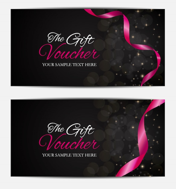Luxury members, gift card template for your business   illustration