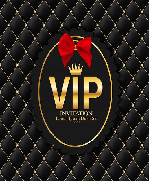 Vector luxury members, gift card vip invitation