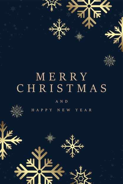 クリスマスのためのプレミアムフレームのハッピーニューイヤーバナーを持つ豪華なメリークリスマスコンセプトベクトル