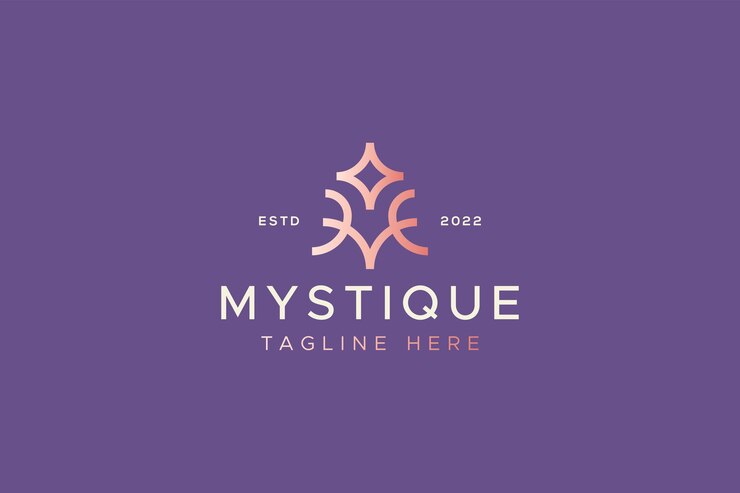 Luxury Minimalist Abstract Logo of Letter M. Creative Idea Branding for Business Jewelry, Beauty.
