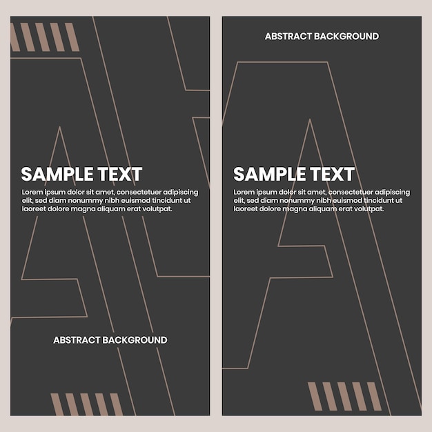 luxury and minimalistic dark background template for label, poster and print design