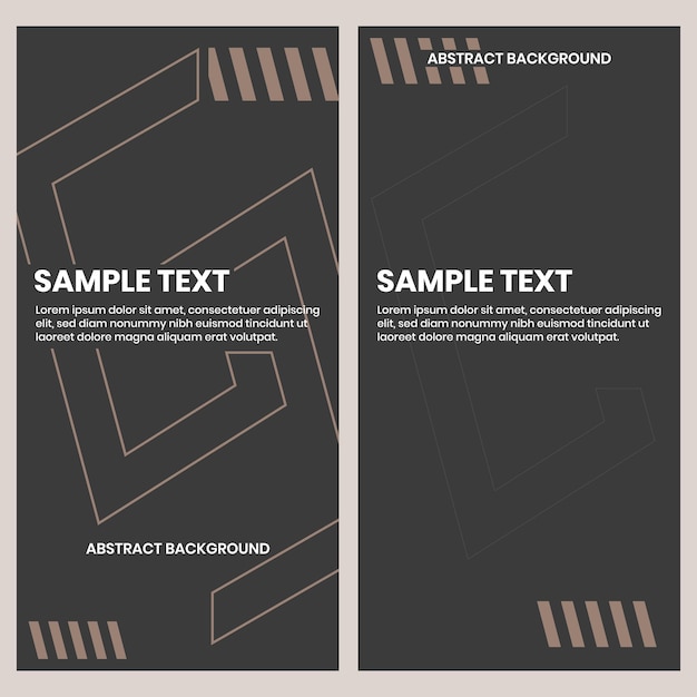 luxury and minimalistic dark background template for label, poster and print design