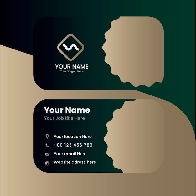 Luxury modern abstract Business card