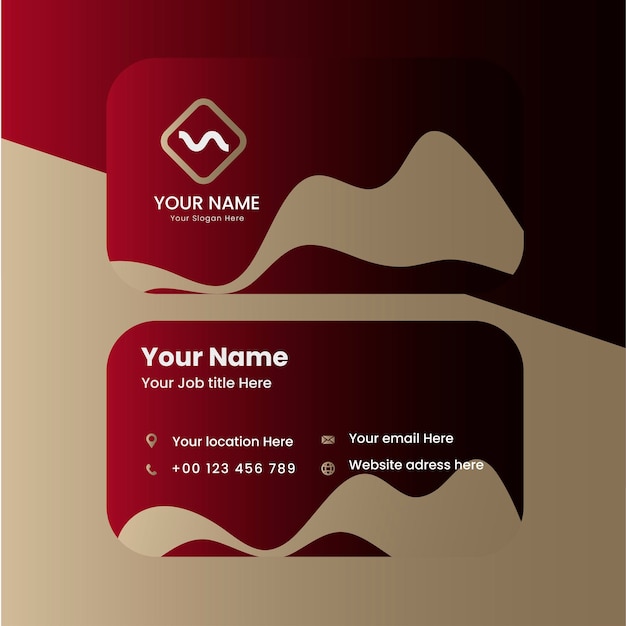 Luxury modern abstract Business card