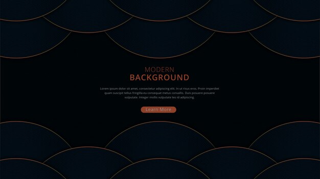 Luxury modern background with curve shape dark navy color theme premium vector