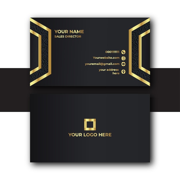 Luxury modern business card design