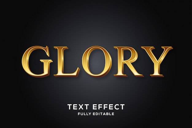 Luxury Modern Gold Text Effect