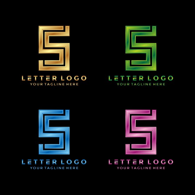 Lusso, design moderno lettera s logo