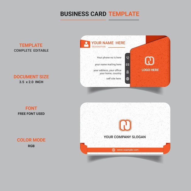 Luxury modern stylish trendy business card design template