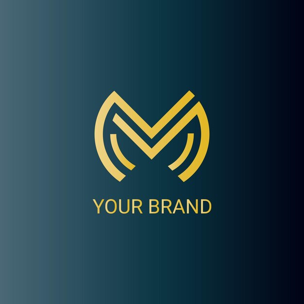 Vector luxury monogram logo design