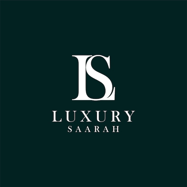 Vector luxury monogram ls business logo design