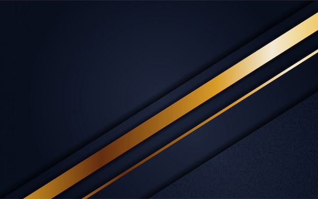 Luxury navy blue background with line gold