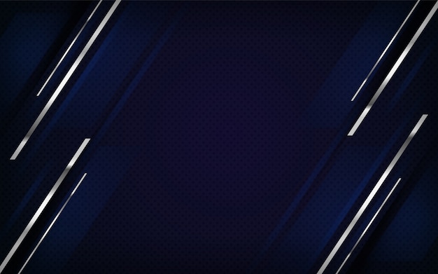 Vector luxury navy and silver lines combinations background design.