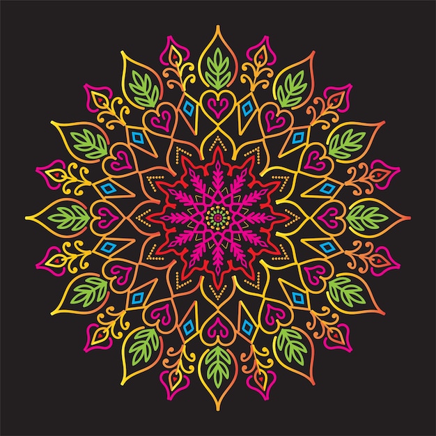 Luxury new mandala design coloring pages