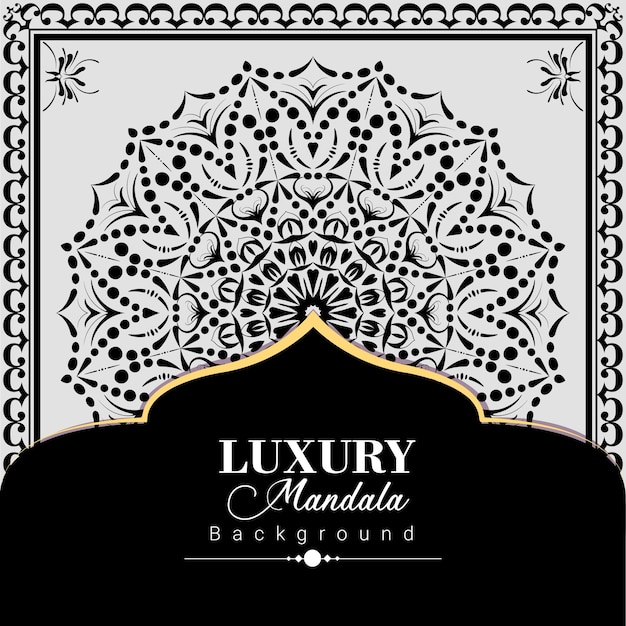 Luxury oriental mandala background