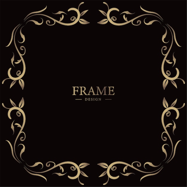 Luxury ornament or floral frame  background.