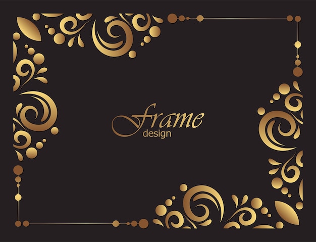 Luxury ornament or floral frame design background