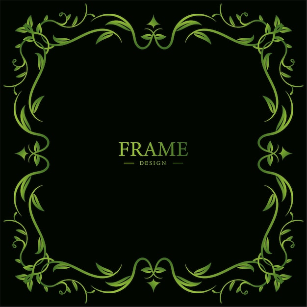 Luxury ornament or floral frame design background.